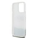 Pouzdro DKNY Liquid Glitter Big Logo iPhone 15 Pro Max – bílá