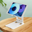 Wozinsky WPT-K28 Desk Stand for Phone Tablet Smartphone Holder Foldable - White