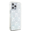Kryt DKNY Liquid Glitter Multilogo iPhone 15 Pro Max - bílá