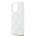 Kryt DKNY Liquid Glitter Multilogo iPhone 15 Pro Max - bílá