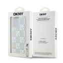 Kryt DKNY Liquid Glitter Multilogo iPhone 15 Pro Max - bílá