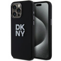 Kryt DKNY Liquid Silicone Metal Logo iPhone 15 Pro Max černý
