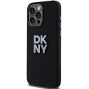 Kryt DKNY Liquid Silicone Metal Logo iPhone 15 Pro Max černý