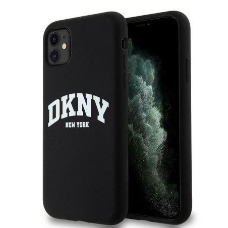 Kryt DKNY LIQUID SILICONE pro iPhone 11/XR – černá