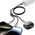 Kabel 3v1 Tech-Protect UltraBoost USB-A/microUSB, USB-C, Lightning 3,5 A 1 m Šedý