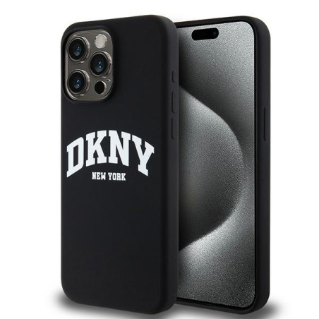 Kryt DKNY LIQUID SILICONE MagSafe iPhone 13 Pro Max černý