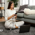 Kabel 3v1 Tech-Protect UltraBoost USB-A/microUSB, USB-C, Lightning 3,5 A 1 m Šedý