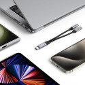 Kabel Tech-Protect UltraBoost adaptér USB-C/USB-C, mini jack 3,5 mm Černý
