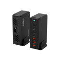 Nabíjecí stanice Wozinsky WSL-440 GaN QC3 - 185W - černá