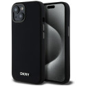 Kryt DKNY Liquid Silicone MagSafe pro iPhone 14/15/13 černý