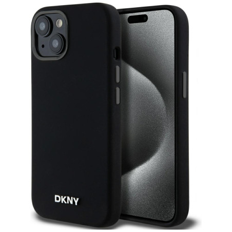 Kryt DKNY Liquid Silicone MagSafe pro iPhone 14/15/13 černý