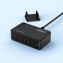 Wozinsky WSL-440 GaN QC3 Charging Station - 185W - Black