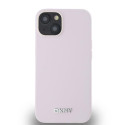 DKNY Liquid Silicone Logo MagSafe kryt iPhone 14/15/13 - růžová