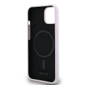 DKNY Liquid Silicone Logo MagSafe kryt iPhone 14/15/13 - růžová