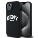 Kryt DKNY Liquid Silicone MagSafe pro iPhone 14/15/13 - černý