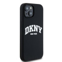 Kryt DKNY Liquid Silicone MagSafe pro iPhone 14/15/13 - černý
