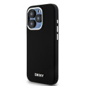 Pouzdro DKNY Liquid Silicone MagSafe pro iPhone 15 Pro - černé