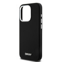 Pouzdro DKNY Liquid Silicone MagSafe pro iPhone 15 Pro - černé