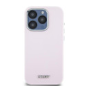 Kryt DKNY Liquid Silicone iPhone 15 Pro - růžová