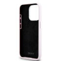 Kryt DKNY Liquid Silicone iPhone 15 Pro - růžová