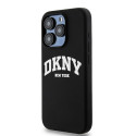 Kryt DKNY Liquid Silicone pro iPhone 15 Pro - černá