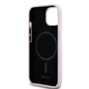 Kryt DKNY LIQUID SILICONE MagSafe pro iPhone 15 Plus růžový