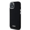 Pouzdro DKNY Liquid Silicone MagSafe pro iPhone 15/14/13 – černé
