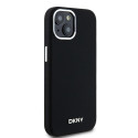 Pouzdro DKNY Liquid Silicone MagSafe pro iPhone 15/14/13 – černé