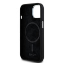 Pouzdro DKNY Liquid Silicone MagSafe pro iPhone 15/14/13 – černé