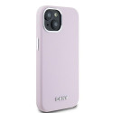 Kryt DKNY Liquid Silicone MagSafe pro iPhone 15/14/13 - růžové