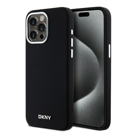 Pouzdro DKNY Liquid Silicone MagSafe iPhone 15 Pro Max - černé