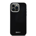 Pouzdro DKNY Liquid Silicone MagSafe iPhone 15 Pro Max - černé