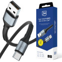 3mk Hyper Cable N-SERIES USB-A / USB-C 2m 9V/2A 18W / black