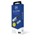 3mk Hyper Cable N-SERIES USB-A / USB-C 2m 9V/2A 18W / black