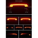 Rockbros LKWD-R1 Rear Bike Light with Laser and Remote Control + Micro USB - USB-A Cable - Black