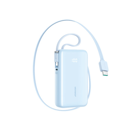 Powerbanka Joyroom JR-PR2L 10000mAh 35W s integrovaným zásuvným kabelem USB-C a poutkem s kabelem Lightning - modrá