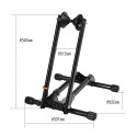 Stojánek na kolo Rockbros T30 skládací pro přední nebo zadní kolo, pro kola 24-27,5" a 700C - černý