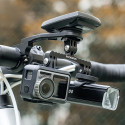 Držák na řídítka Rockbros FK-301 2v1 pro počítač/navigaci a kameru/osvětlení - černý
