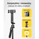 Wozinsky WST-360YS Selfie Stick with Tripod Function with 360° AI Auto Face Tracking Gesture Control - Black