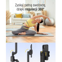 Wozinsky WST-360YS Selfie Stick with Tripod Function with 360° AI Auto Face Tracking Gesture Control - Black