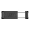 Adjustable car rearview mirror holder for smartphone black