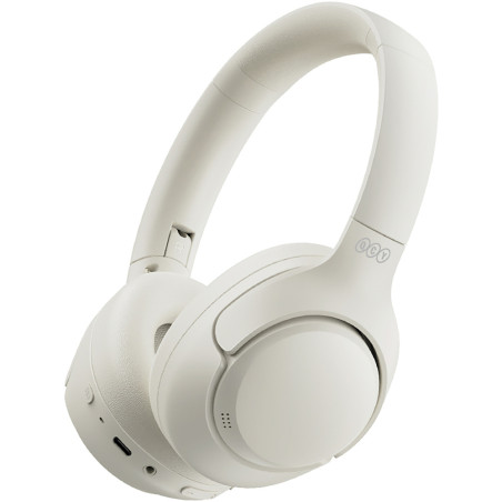 Sluchátka QCY H3 přes uši s ANC Bluetooth 5.4 Hi-Res Audio - bílá