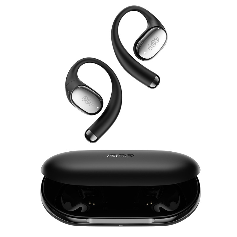OWS QCY Crossky R70 LDAC IPX5 Headphones with Ear Hooks - Black