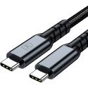 3mk Hyper Cable N-SERIES Thunderbolt 4 USB-C / USB-C 1m 48V/5A 40Gb/s 240W 8K60Hz - black