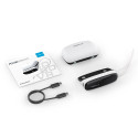 2-in-1 Docking Station and Power Bank for B100 BoboVR PD100 Combo Battery - White