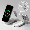 Nabíječka bezdrátová Ringke QI2.2 25W 3v1 magnetická MagSafe - bílá