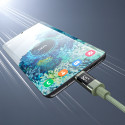 Kabel Choetech XCC-1068 PD 60W USB-C - USB-C s displejem 1,2 m - zelený
