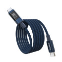 Kabel Choetech XCC-1068 PD 60W USB-C - USB-C s displejem 1,2 m - modrý