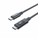 Kabel Choetech XCC-1068 PD 60W USB-C - USB-C s displejem 1,2 m - černý