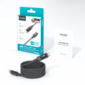 Kabel Choetech XCC-1068 PD 60W USB-C - USB-C s displejem 1,2 m - černý